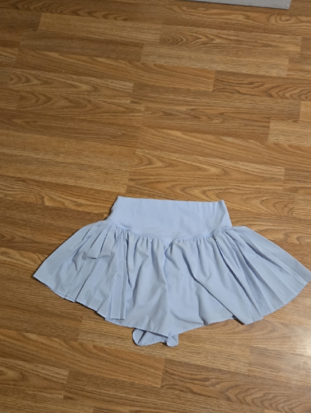 Light Blue Skirt with Built-In Shorts - Picture 3 of 3